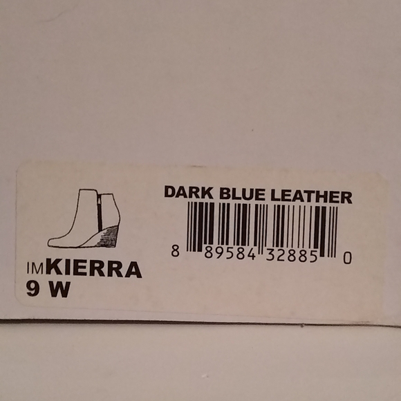 ISAAC MIZRAHI, KIERRA, BLUE, LEATHER & SUEDE ANKLE BOOTS, 9W, $129, BRAND NEW! - Picture 7 of 7